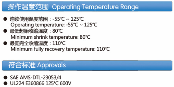 Flexible, High-shrink Ratio, Adhesive-lined Heat Shrinkable Polyolefin Tubing (Z-DWT125)