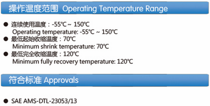 EPDM Heat Shrinkable Tubing (Z-EP150)